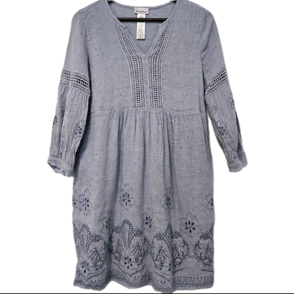 Tommy Bahama St Lucia Linen Blend Dress Cover Up Size Small Coastal Beach Resort - Picture 8 of 8